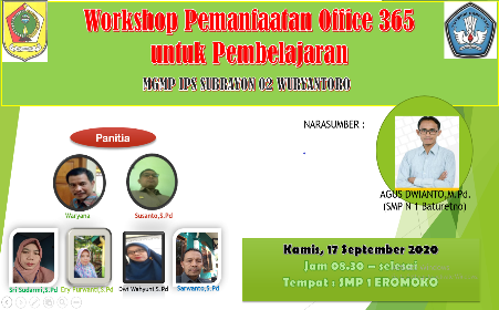 MGMP IPS Subrayon 02 Wuryantoro Gelar Workshop Pemanfaatan Office 365