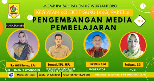MGMP IPA Subrayon 02 Wuryantoro Mengakhiri KKG Paket 4  Tema Pengembangan  Media Pembelajaran