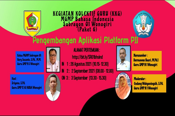 MGMP Bahasa Indonesia Subrayon 01 Gelar KKG Paket 6