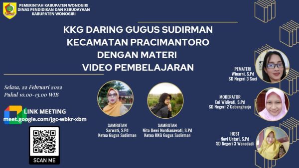 Perdana, KKG Gugus Sudirman Pracimantoro Gelar Webinar tentang PJJ