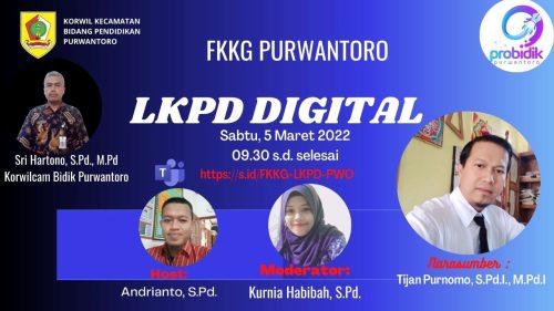 FKKG  Purwantoro Gelar KKG Pengembangan Bahan Ajar LKPD Digital