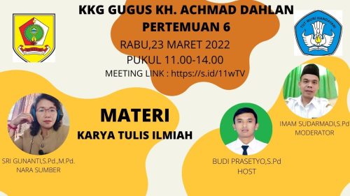 KKG Gugus KH. Achmad Dahlan Selenggarakan Sosialisasi Karya Tulis Ilmiah