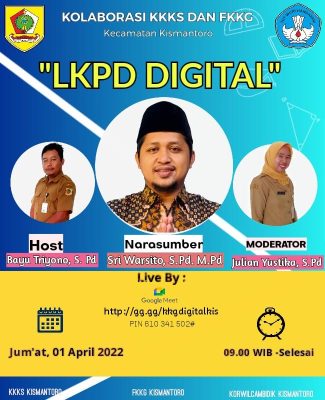 KKG Jenderal Sudirman Kismantoro Selenggarakan Vicon LKPD Digital
