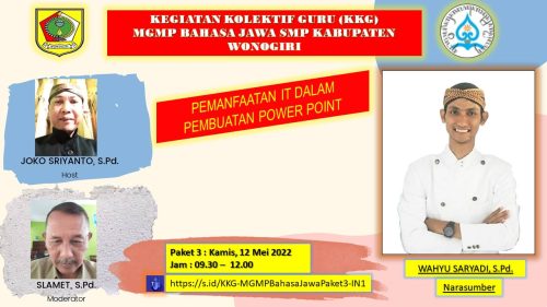 MGMP Bahasa Jawa Subrayon 03 Pelajari PowerPoint untuk Pembelajaran