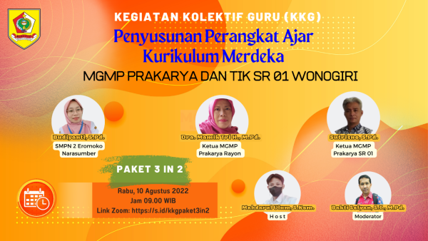 MGMP Prakarya dan TIK Subrayon 01 Tuntaskan Penyusunan Perangkat Ajar Kurikulum Merdeka