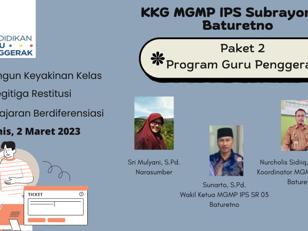 MGMP IPS Subrayon 03 Baturetno Akhiri Kegiatan Kolektif Guru Paket 2