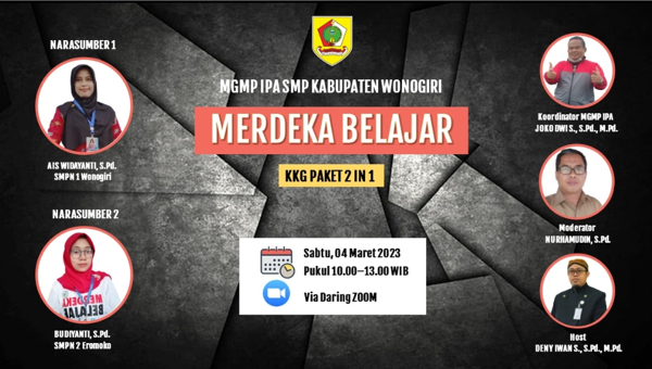 MGMP IPA SMP Kabupaten Wonogiri Selenggarakan KKG Paket 2